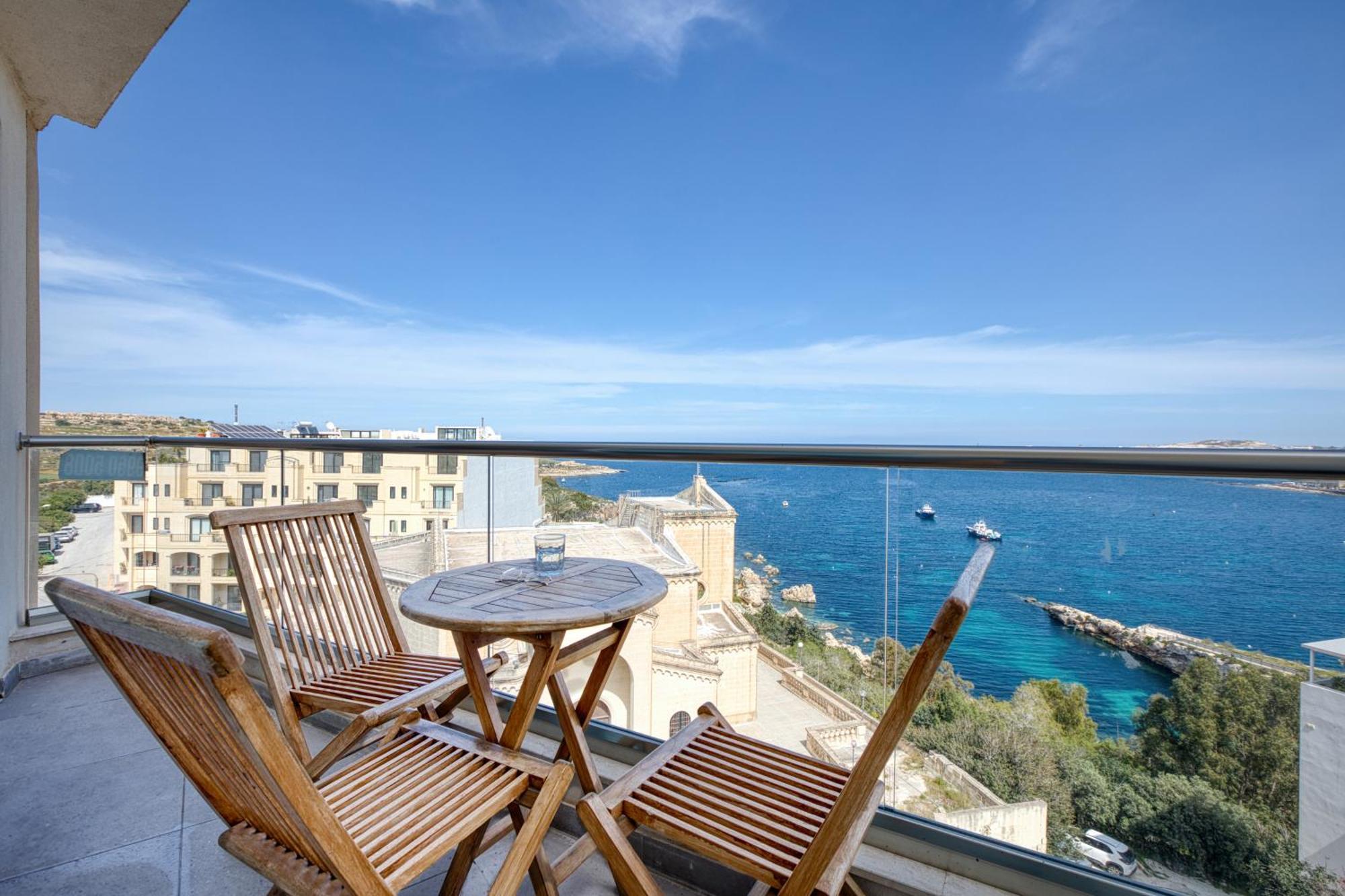 Blu Mar Sea View Apartments San Pawl il-Baħar Eksteriør bilde