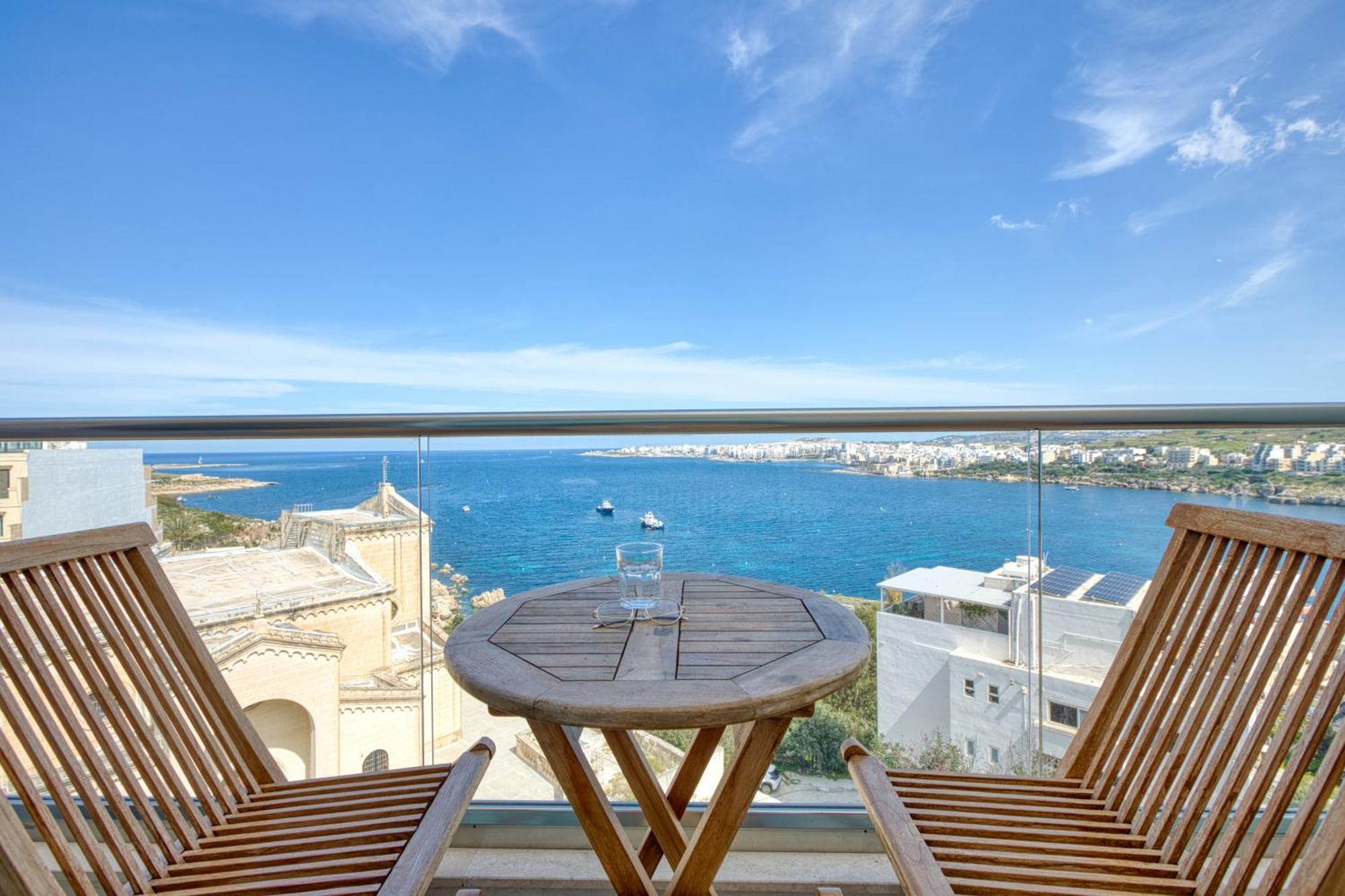 Blu Mar Sea View Apartments San Pawl il-Baħar Eksteriør bilde