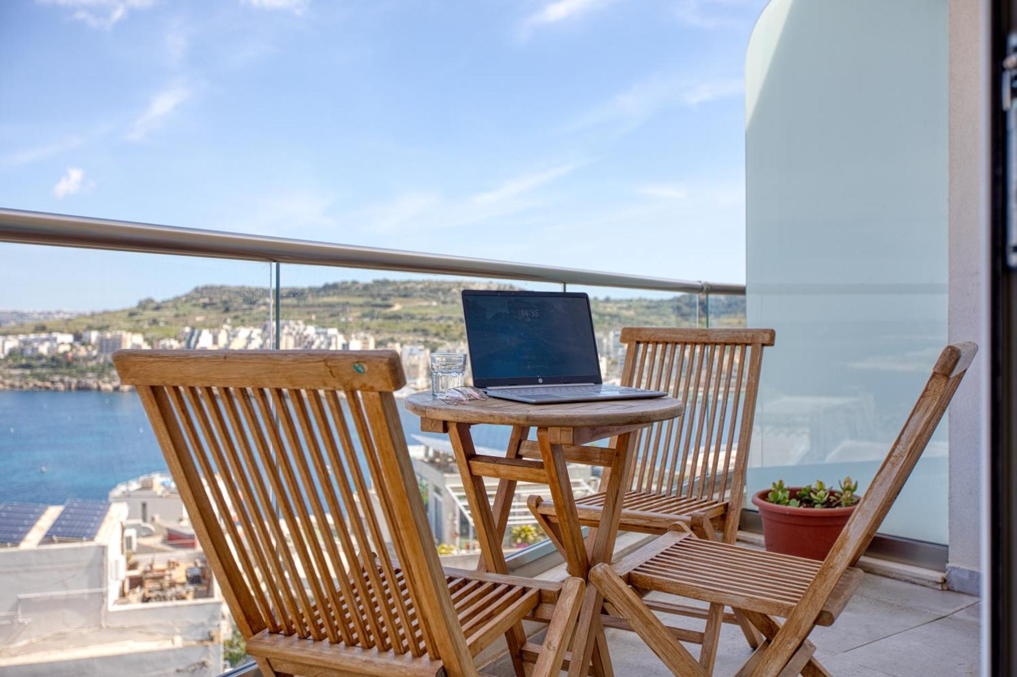 Blu Mar Sea View Apartments San Pawl il-Baħar Eksteriør bilde